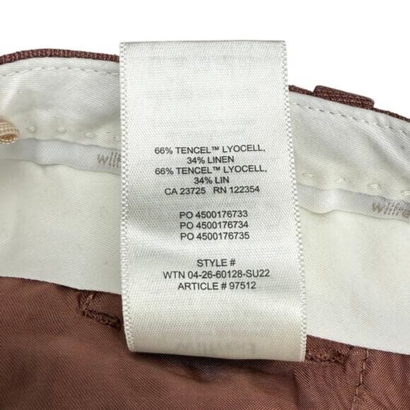 Aritzia Wilfred The Effortless Linen Short In Mocha Sorbet Size 0 - Picture 4 of 6